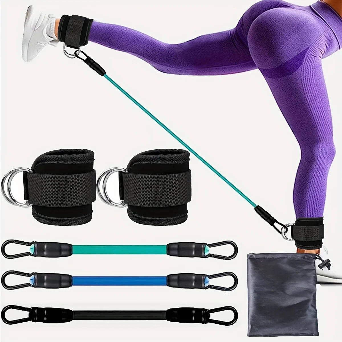 Ankle Straps Resistance Bands Yoga Gym Elastic