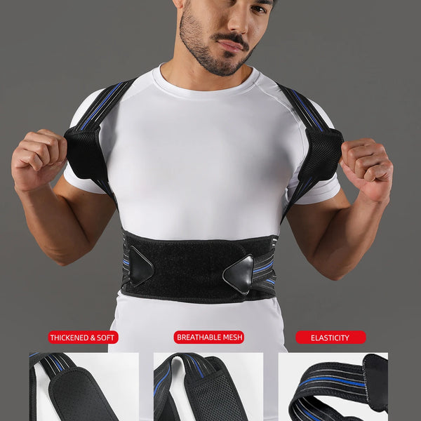 Women Men Adjustable Breathable Back Support