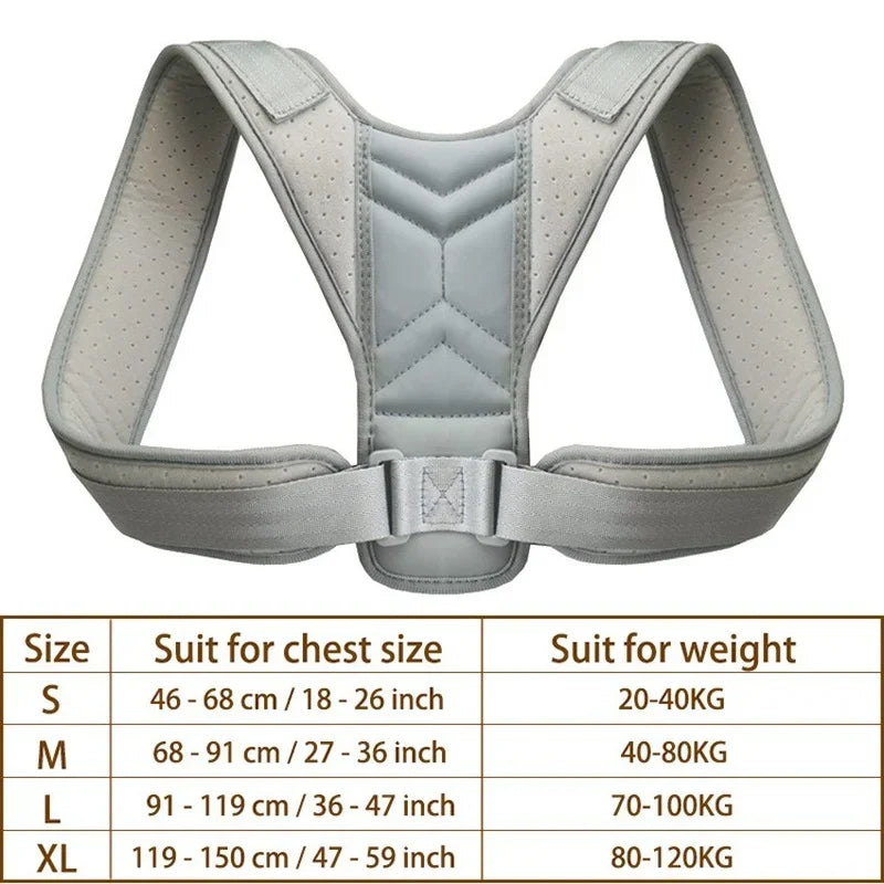 Back Shoulder Posture Corrector Adjustable Belt Clavicle