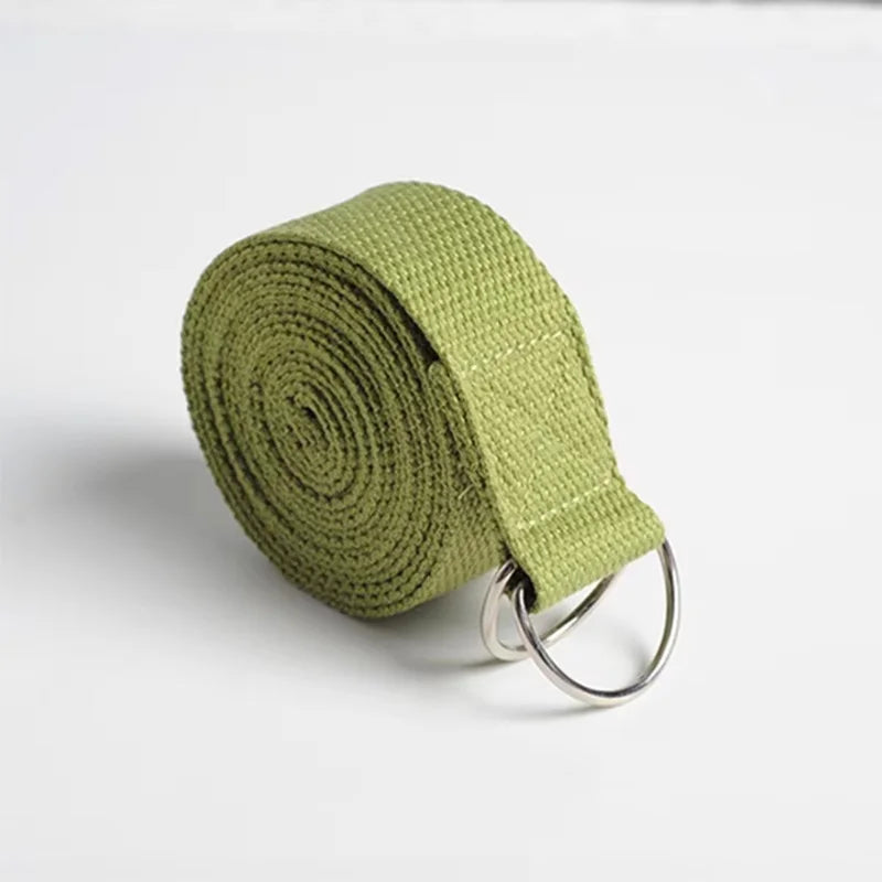 183*3.8cm Yoga Strap Cotton Exercise Yoga Belt Adjustable