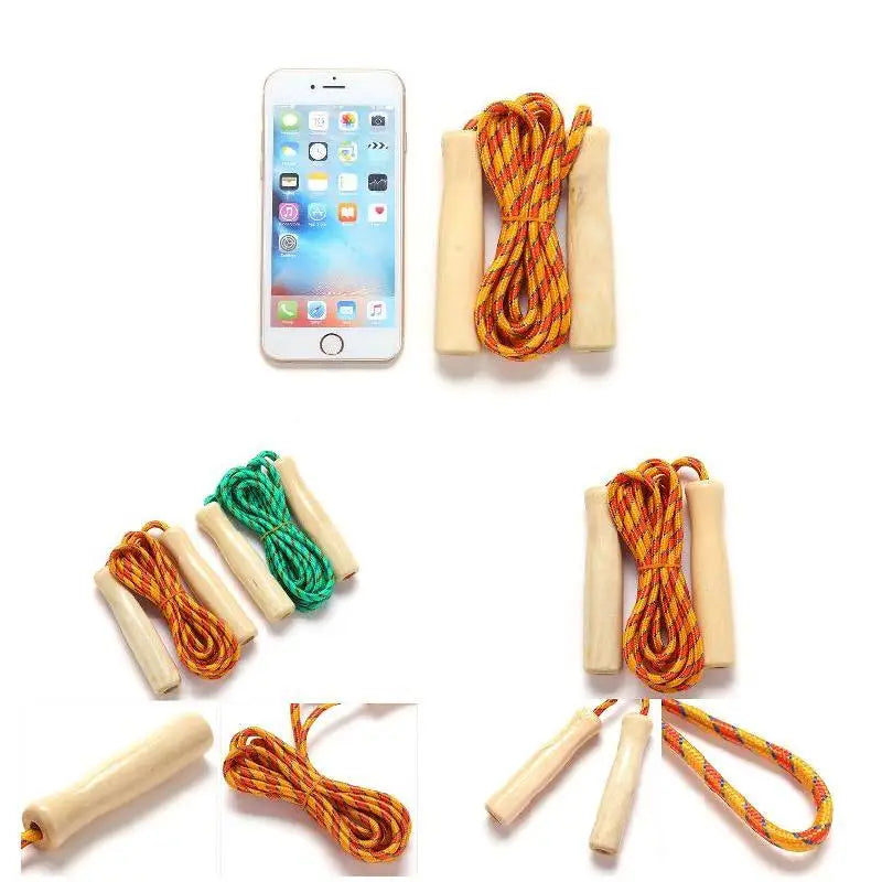 2.5M Skipping Rope Wooden Handle Skipping Rope