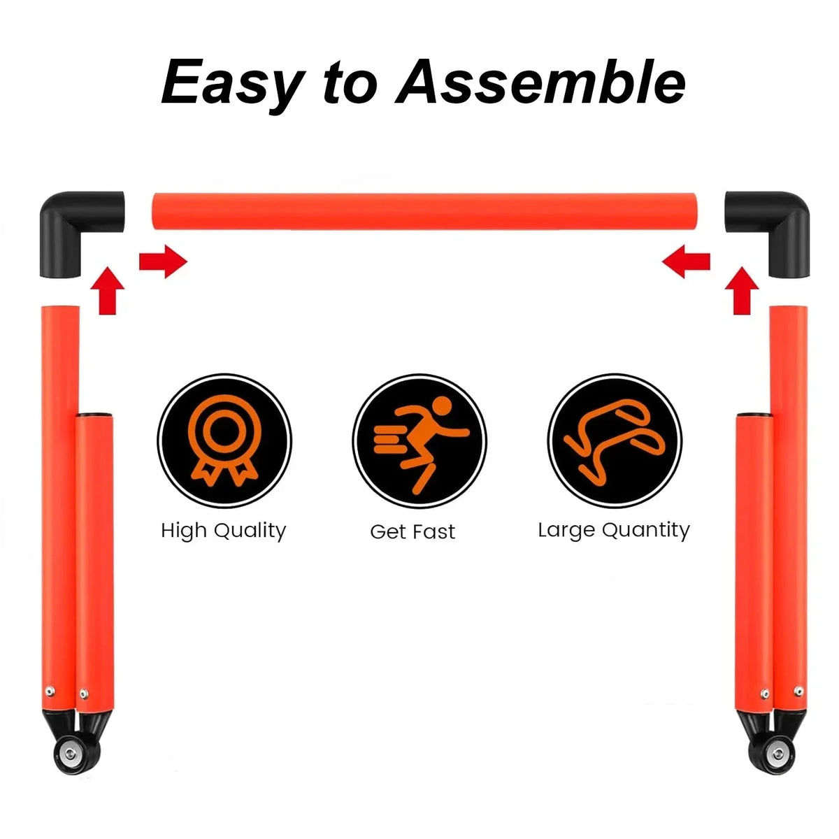 Adjustable Speed Training Hurdles 6" 9" 12" Agility Jumping