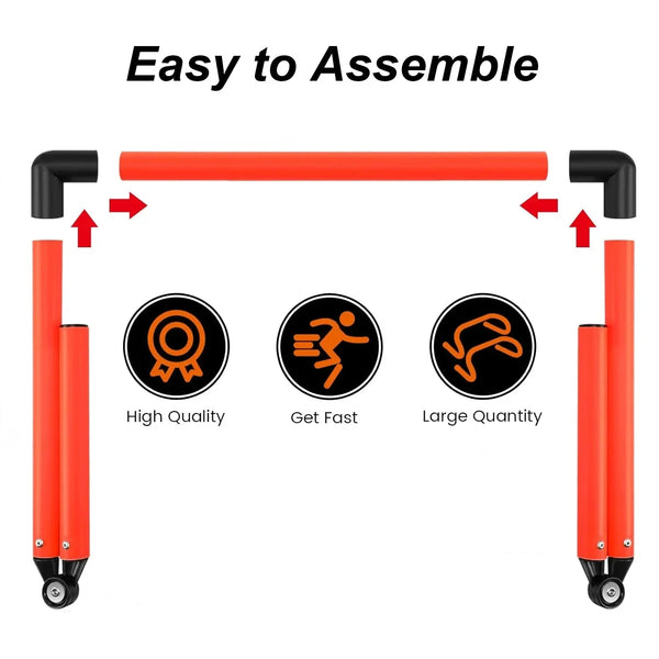 Adjustable Speed Training Hurdles 6" 9" 12" Agility Jumping