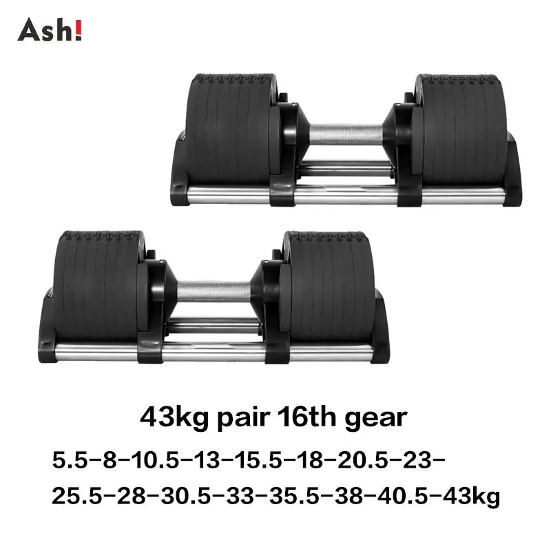 Adjustable Dumbbell Pair Home Gym Weight Set