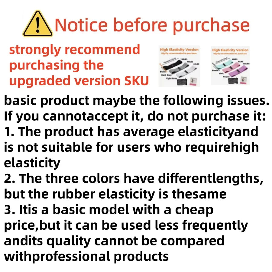 Basic Fabric Resistance Hip Booty Bands Glute Thigh Elastic