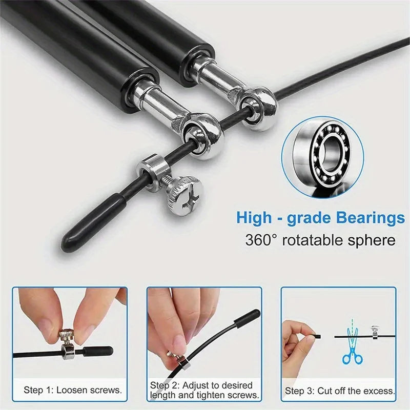 Steel Wire Skipping Rope Fitness Sports Equipment