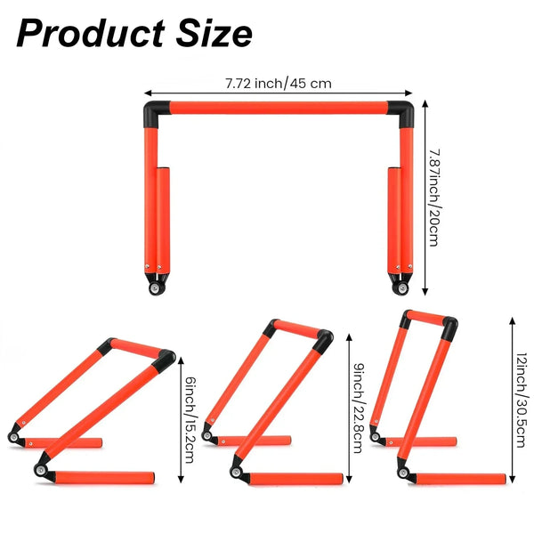 Adjustable Speed Training Hurdles 6" 9" 12" Agility Jumping