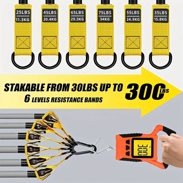 12 piece high-strength tension rope training set