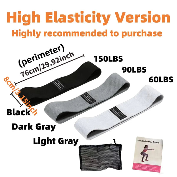 Basic Fabric Resistance Hip Booty Bands Glute Thigh Elastic