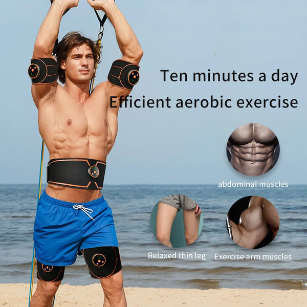 Abs Belt Abdominal Trainer EMS Muscle Stimulation