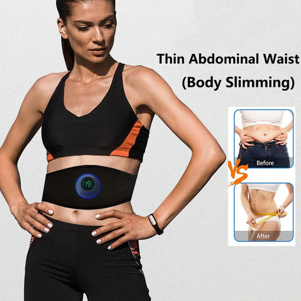 Electric Abs Abdominal Trainer Toning Belt EMS