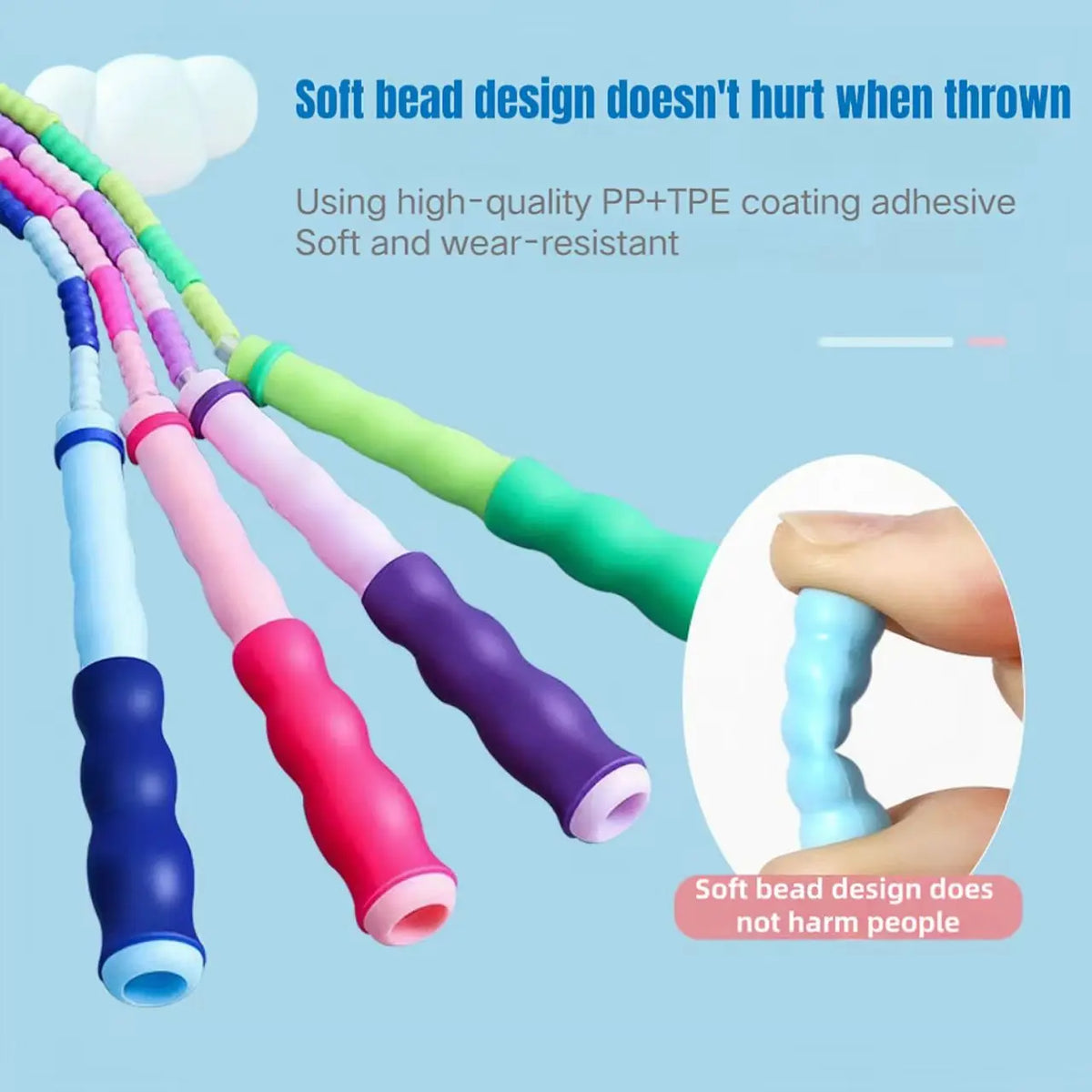 2.8-meter skipping rope, adjustable design adjustable length
