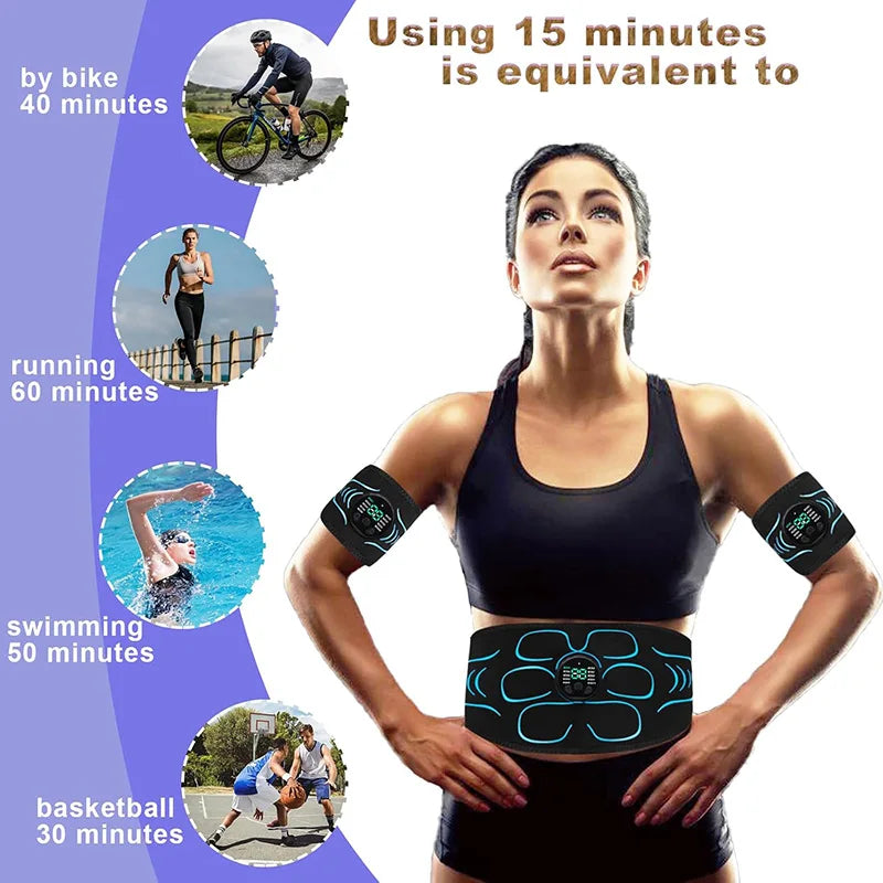 Ab Toning Belt Muscle Toner EMS Electronic Muscle Stimulator