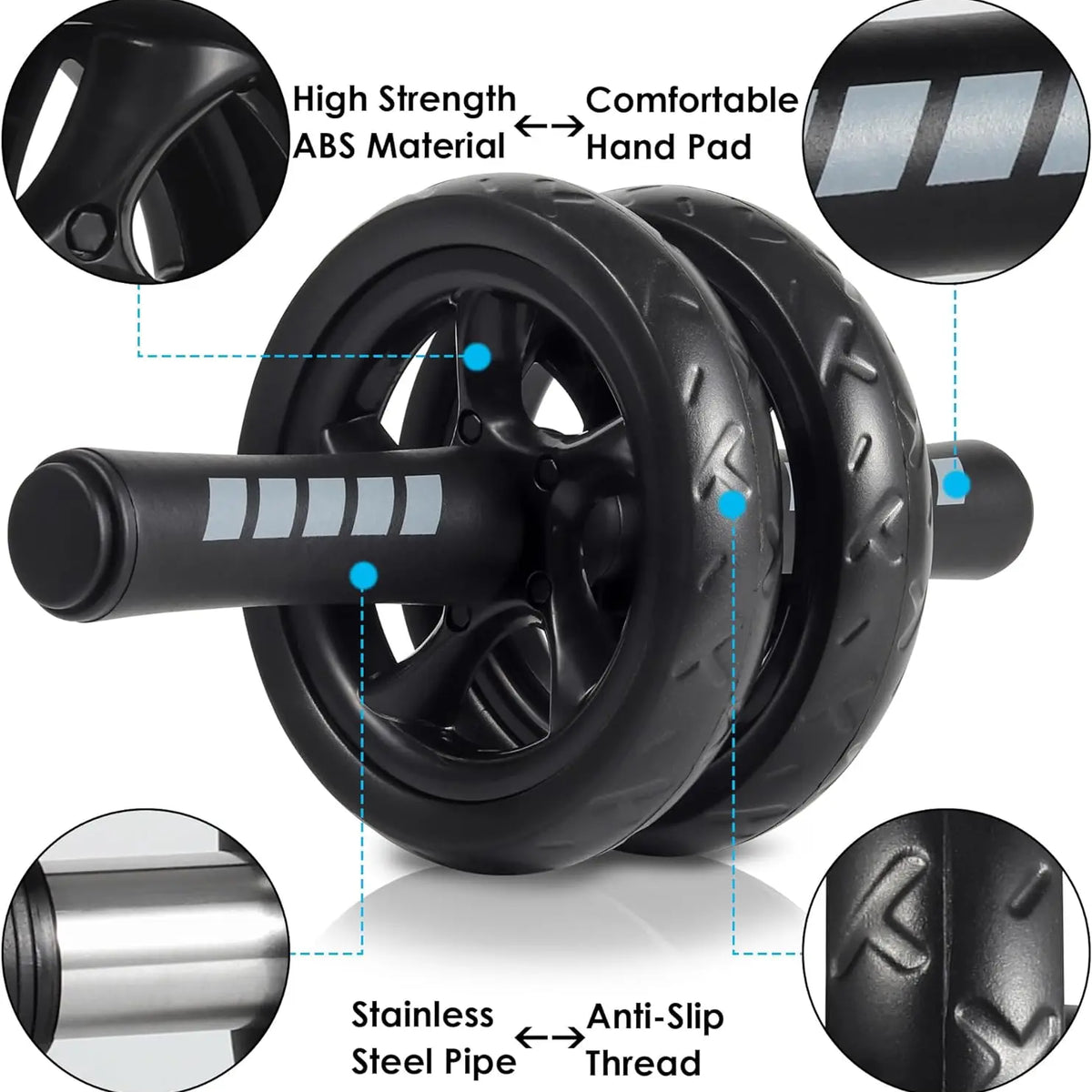 Ab Roller for Abdominal Exercise Machine, Abs Workout