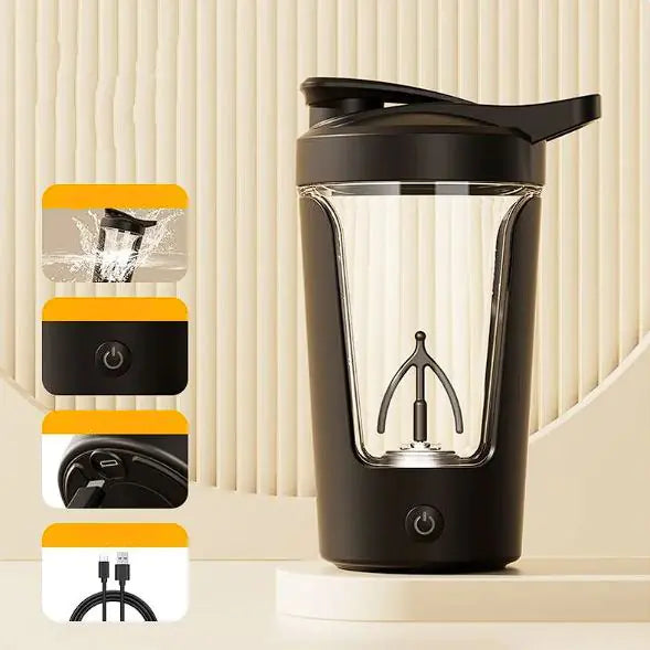 Portable Protein Rechargeable Power Electric Shaker Bottle