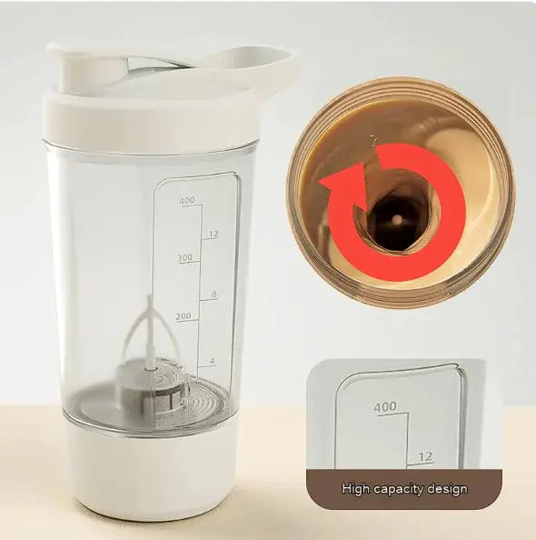 Portable Protein Rechargeable Power Electric Shaker Bottle