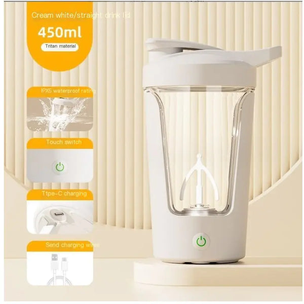 Portable Protein Rechargeable Power Electric Shaker Bottle